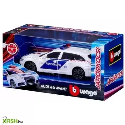 bburago 1:43 audi a6 magyar rendőrautó