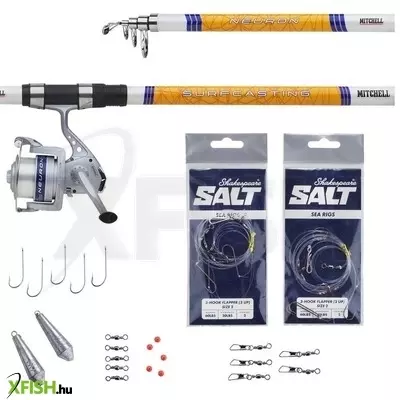 mitchell neuron surf teleszkópos távdobó szett orsóval 390cm 150g