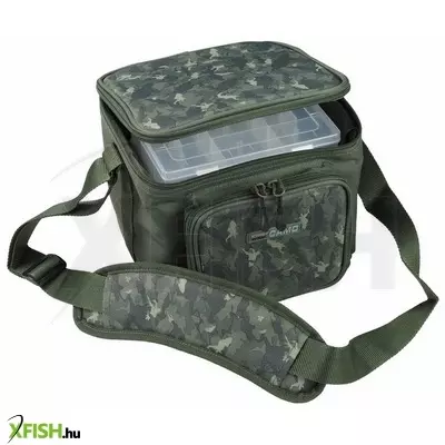 Mitchell Mx Camo Tackle Bag Green Camo Pergető Táska Dobozokkal