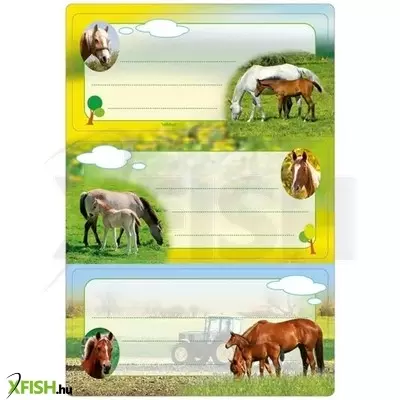 herma: lovas füzet címke