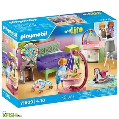 Playmobil hálószoba baba játszósarokkal