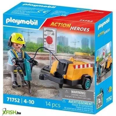 playmobil útépítő légkalapáccsal