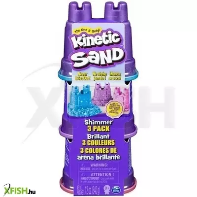 Kinetikus homok: Csillámló homok 3 darabos szett