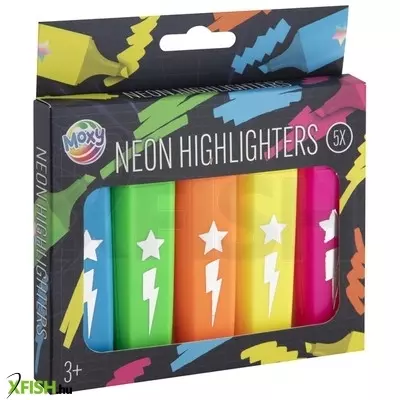 grafix neon színű szövegkiemelő, 5 db
