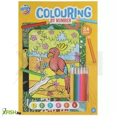 Grafix színezz számok szerint, a4, 24 oldal, 6 ceruzával
