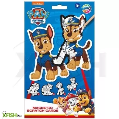 Grafix képkarcoló hűtőmágnes, 10 db - mancs őrjárat