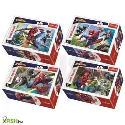 Trefl: Pókember - Pókember ideje, 54 darabos mini puzzle - többféle