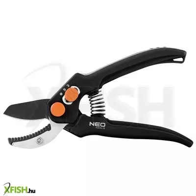 Neotools metszőolló, rávágó, max.15mm, teflon bevonat, állítható pengenyílás, 185mm