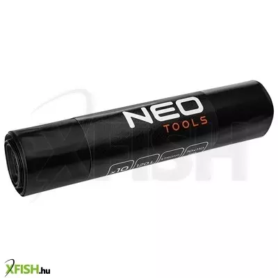 Neotools szemeteszsák, 120l, 70x110cm, 70mic, fekete, 10db/cs