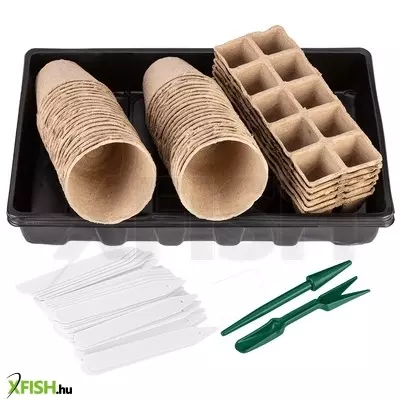 Neotools palántázó doboz+ tálca készlet, papír, 88db-os