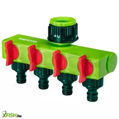 Neotools vízelosztó, 4 utas, csapcsatlakozó, zárható