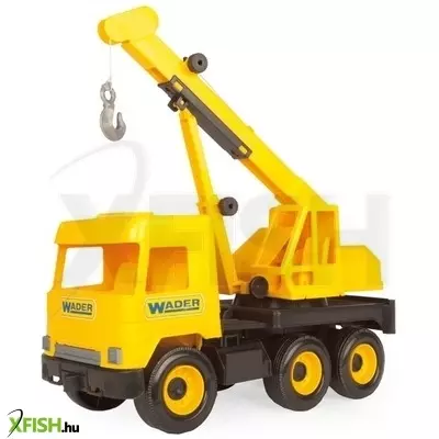 Wader: Middle Truck darus autó, 38 cm - sárga