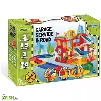 wader: háromszintes szervizgarázs pályaszett