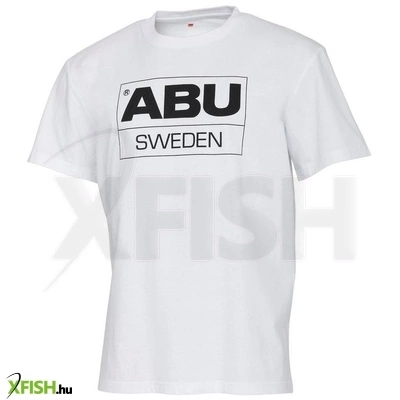 Abu Garcia Legacy Sweden Logo Tee Horgász Póló Fehér L