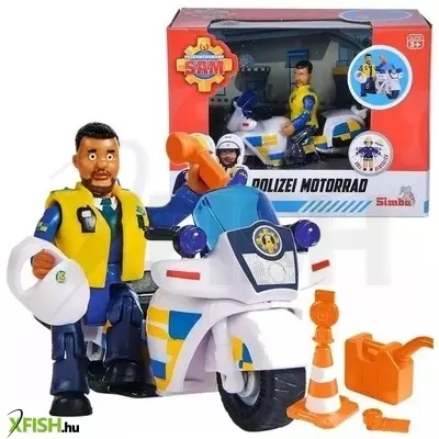 Sam, a tűzoltó: Rendőrségi motor Malcolm figurával
