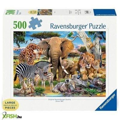 Ravensburger puzzle 500 db - vadállatok kölykei