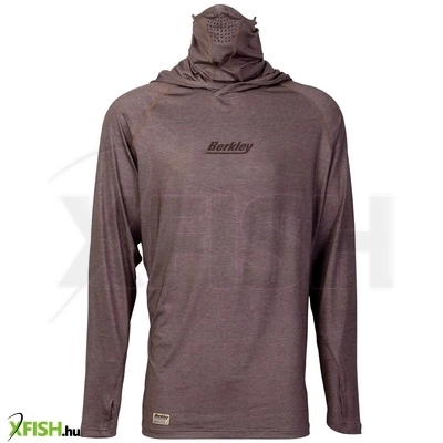 berkley uv long shirt heather khaki hosszú ujjú poló xl