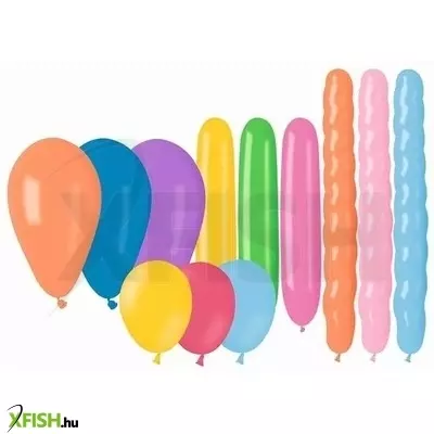 Vegyes, színes léggömb szett - 25 db