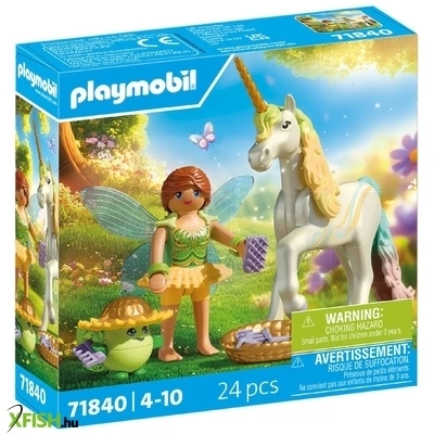 Playmobil gyűjthető egyszarvú szivárványvirág tündérrel
