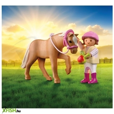Playmobil lány pónival