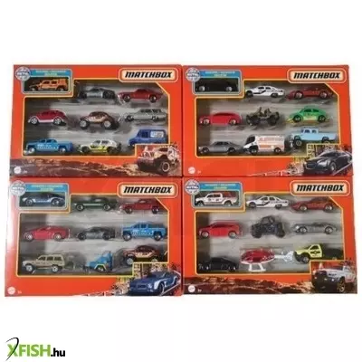 Matchbox: 9 darabos kisautó ajándék szett - többféle