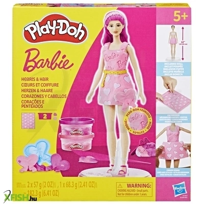 play-doh barbie szívek és hajkorona