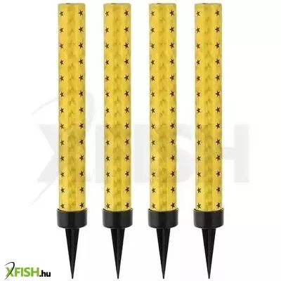 Arany-fekete csillagos torta tűzijáték, 12 cm - 4 db