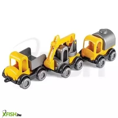 Wader: Kid Cars munkagép szett - 3db-os
