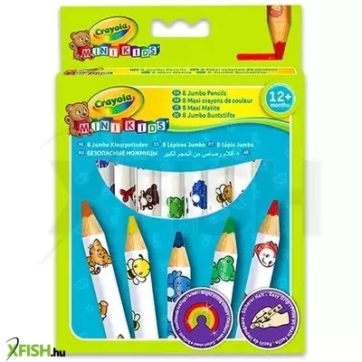 Crayola Mini Kids: 8 db vastag natúr színes ceruza