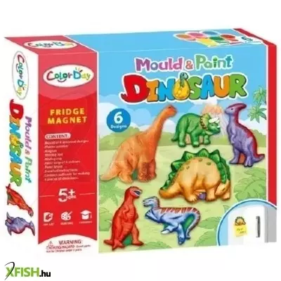 Hűtőmágnes készítő szett - Dinók