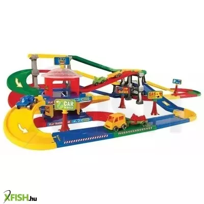 wader: több szintes multi garázs játékszett kiegészítőkkel - 9,1 m