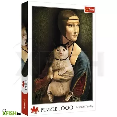 Trefl: Hölgy macskával puzzle - 1000 darabos