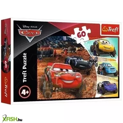 Trefl: Verdák 3 - Villám McQueen a barátaival puzzle - 60 darabos