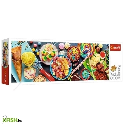 Trefl: Édes élvezetek panoráma puzzle - 1000 darabos