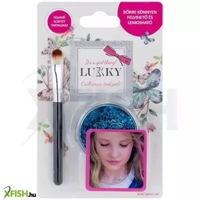 Lukky: Csillámos testzselé - kék