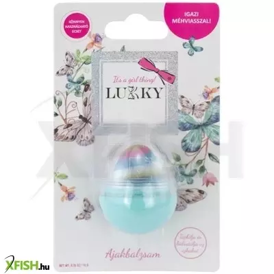 Lukky: Vanília illatú ajakbalzsam - türkiz