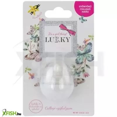 Lukky: Vanília illatú, csillogó ajakbalzsam - fehér