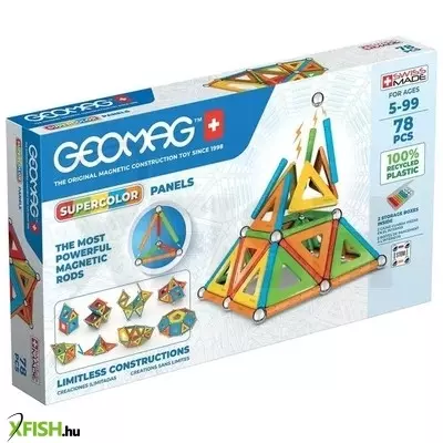 Geomag Supercolor Panels: 78 darabos készlet