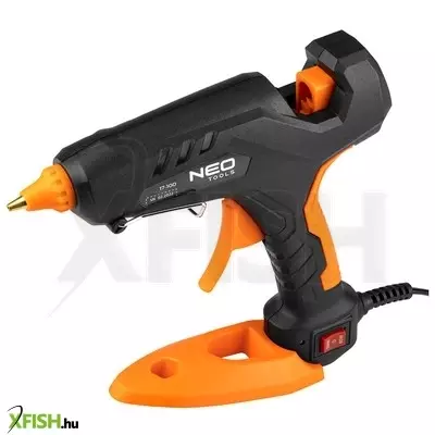 Neotools ragasztópisztoly 11mm, 60/100w, 12 ragasztópatron, 3 ujjvédő, textil tok