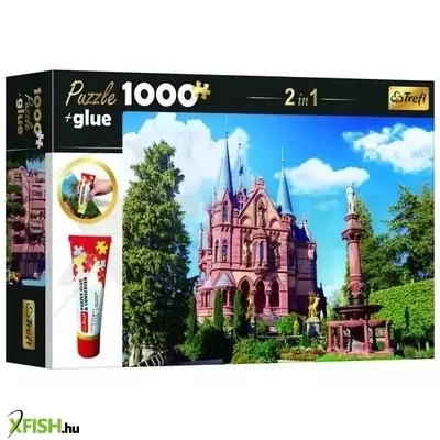 Trefl: Kastély puzzle - 1000 darabos + ragasztó