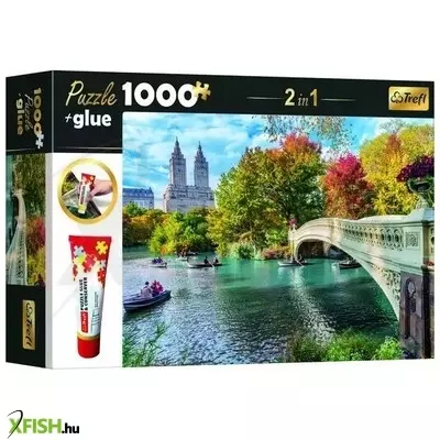 Trefl: Híd a folyón puzzle - 1000 darabos + ragasztó