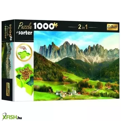 Trefl: Hegyvidék puzzle - 1000 darabos + szortírozó tálca