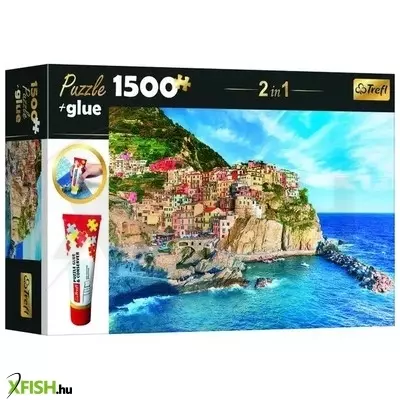 Trefl: Tengerparti látkép puzzle - 1500 darabos + ragasztó