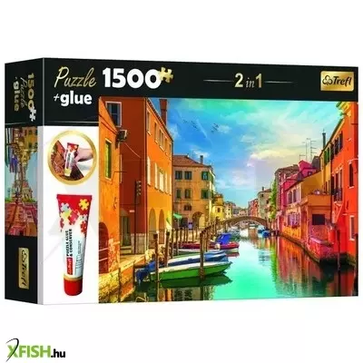 Trefl: Velence puzzle - 1500 darabos + ragasztó