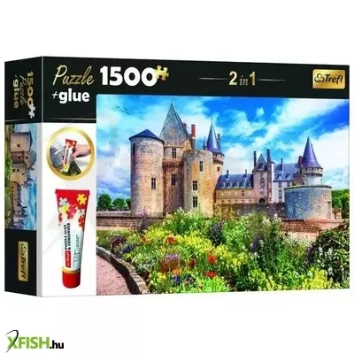 Trefl: Loire menti kastély puzzle ragasztóval - 1500 darabos