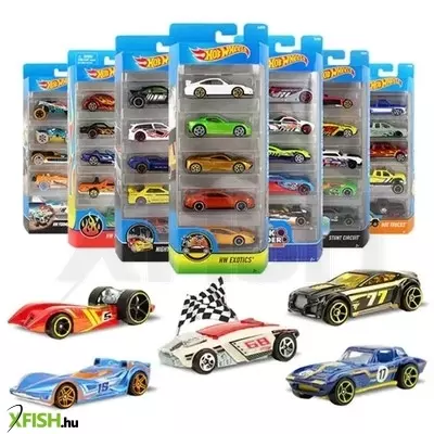 Hot Wheels: kisautók - 5 darabos, többféle