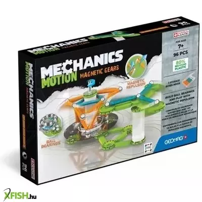 Geomag Mechanics: 96 darabos készlet - Motion magnetic Gears