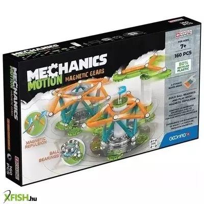 Geomag Mechanics: 160 darabos készlet - Motion Magnetic Gears