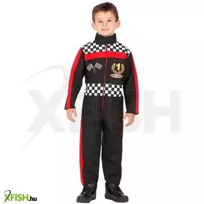 Formula 1 autóversenyző jelmez - 128 cm