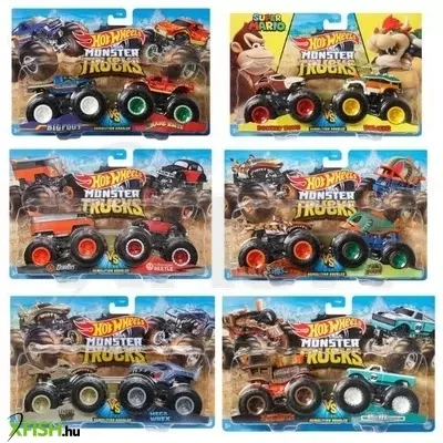 Hot Wheels: Monster Trucks kisautók - 2 db-os csomag, többféle